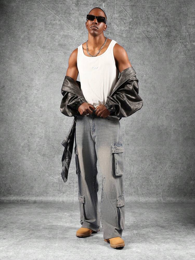 Ribbed Tank Top With Modern Cut