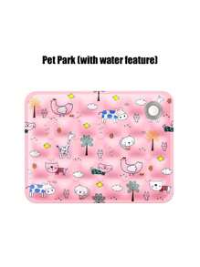 PETSIN 1 件宠物水冰垫，水垫，耐刮耐磨，夏季宠物冰垫干冰，充水款，狗冰垫，猫咪清凉，宠物用品 - 彩色 - 查看 15
