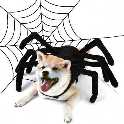 PETSIN 1pc Pet Halloween Funny Spider Design Creative Cat Dog Small Puppy Costume