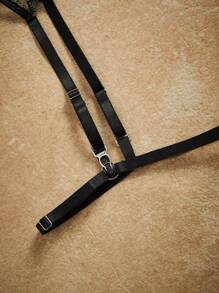 PinupPomp 女士花卉刺绣网眼蝴蝶结装饰内衣配饰