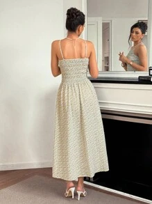 Chiquease Homecoming Dress Back To School Women's Lemon Print Patchwork A-Line Hem Spaghetti Strap Dress Floral Sundress French Style Dress Summer Dress Clothes For University