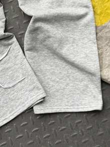 SHEIN Teens/Young Women Casual Street Style Solid Color All-Match Comfortable Sweatpants, Suitable For Commuting, School, Daily Casual, Travel, Sports, Autumn/Winter Grey Sweatpants Cute Sweatpants Comfy Pants Wide Leg Sweatpants Flare Sweatpants Fall