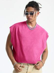 AXEPEAK Men's Loose Knit Vest, Suitable For Summer