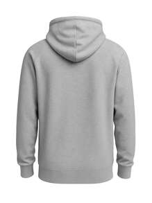 DC Shoes Men's Logo Print Drawstring Zip-Up Hoodie - Grey - View 2