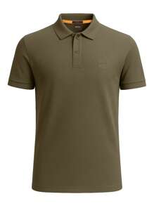 Hugo Boss Áo thun polo nam tay ngắn thường ngày mùa hè - 341 Mở Xanh - Xem 4