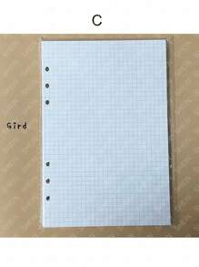 A5 45 Sheets Refill Papers,6 Holes Binder Notebook Inner Paper,Weekly/Monthly/Blank Planner Journal Notebook Parts