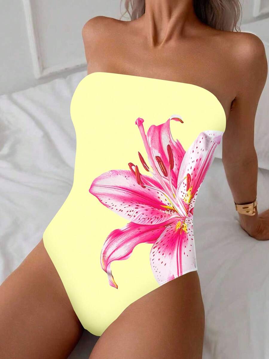 Monokini elegante y sexy para mujer de un solo color - Multicolor - Ver 1