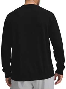 Hugo Boss 男士圆领长袖休闲百搭运动衫 - 001 Black - 查看 2