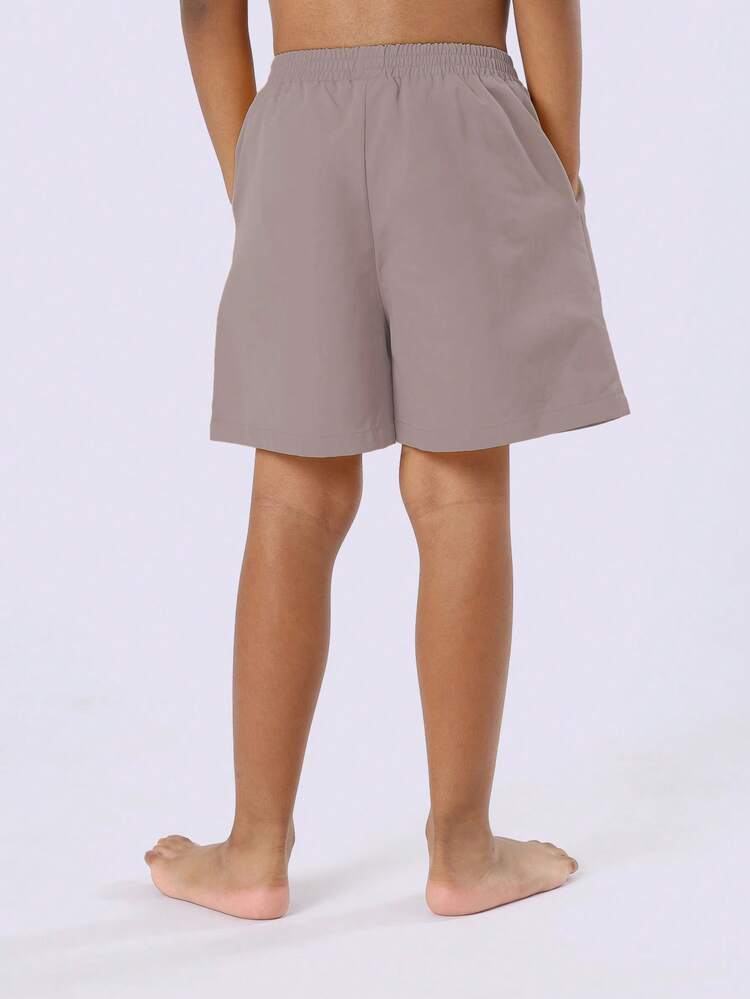 Pull On Swimming Trunks With Elastic Waistband