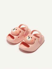 Cozy Pixies Cute Bear Pattern Soft & Comfortable Anti-slip Baby Sandals