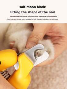 PETSIN 1 Piece Gravity Push Clipper, Cat, Dog, Small Pet Nail Clippers, Adjustable Round Hole Clip, Dog Nail Grinder, Catail Clipper, Pet Nail Clipper, Newbie Special Small Blind Clip, Pet Supplies