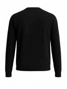 Hugo Boss 男士圆领长袖休闲百搭运动衫 - 001 Black - 查看 5