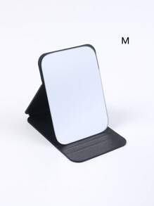 SHEIN 1pc Simple Bathroom And Bedroom Makeup Mirror, Back To School Dormitory Mirror Portable Desktop Vanity Mirror, Office Desk Stand Mirror, Handheld Cosmetic Mirror, Adjustable Tabletop Mirror, Student Dormitory Dressing Table Mirror, Home Decoration, Room D Home Bathroom Decor Summer Makeup Organizer Bathroom Accessories
