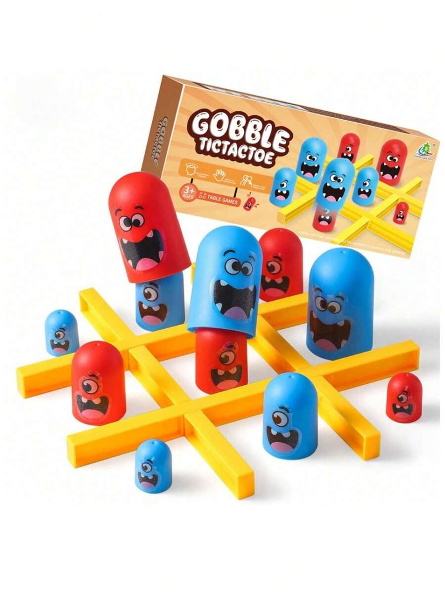 堆叠井字游戏家庭趣味派对旅行脑筋急转弯拼图 STEM 学习玩具彩虹色积木策略技能发展活动棋盘游戏套装