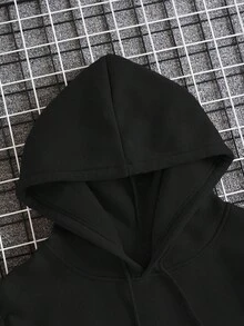 Áo nỉ ôm dáng in họa tiết phong cách Nhật Bản thường ngày bằng cotton dành cho nam - màu đen - Xem 6