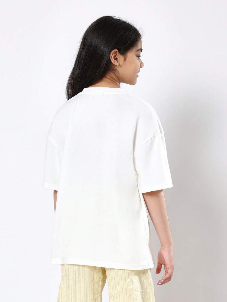T-shirt oversize Palm Paradise con grafica surf