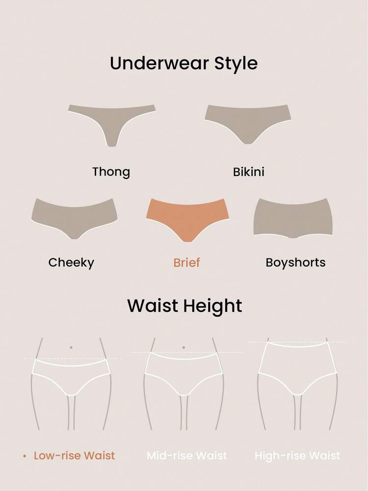 4er-Pack Seamless Höschen Mit Niedrigem Bund Für Damen - Grundausstattung Unterwäsche