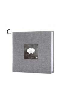 1pc Minimalistic Linen Creative Gift 6-Inch 200 Sheets Photo Album With Pockets For Photo Storage - Multicolor - View 9