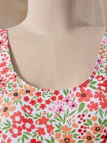 Bellisia Bộ đồ bơi một mảnh buộc dây lưng mùa hè cho nữ, họa tiết hoa nhỏ ngẫu nhiên - Nhiều màu - Xem 11