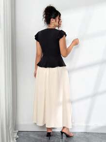 Elenzga A Plus-Size Women's Fashionable, Elegant And Slim-Fitting Summer Dress For Vacation