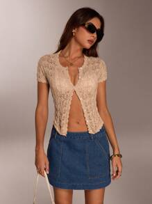 Avantive Summer Women Prom/Formal/Beach/Vacation/Cute/Western Wear/Business Casual/Elegant/Birthday/Going Out/Club/Office/Festival/Rave/Work/Classy/Country Concert/Brunch/Old Money/Airport/Modest/Church/Fairycore/Coquette/Tea Party/Y2k/Streetwear/2000s/Disco/Spring Break/Graduation/Wedding Guest/Cocktail/Vintage/Resort/Fitted Top - Apricot - View 6