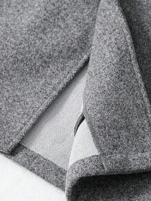 SHEIN Tween Boys' Casual Stand Collar Long Sleeve Parka Coat, Suitable For Commuting, School, Casual, Travel, Sports, Autumn/Winter, Black, For Fall - Dark Grey - View 6