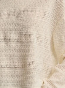 Nöista 长袖针织衫，方形廓形，独特的挂脖式肩带设计，打造轻松别致的造型，是女性冬季的完美之选；易于日常穿着，适合休闲季节装扮、节日圣诞节和现代新年装束。 - 米色 - 查看 6