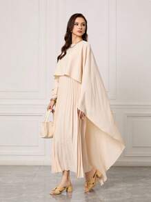 Sleekvia Fashionable Versatile Elegant Apricot Bowknot Square Toe Chunky Heel Ladies Sandals, Suitable For Commuting, Fashion Blogger, Dating, Party, And Banquet - Apricot - View 10