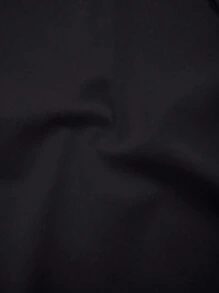 Maweii 加大码纯色领口褶饰腰部优雅衬衫 - 黑色 - 查看 9