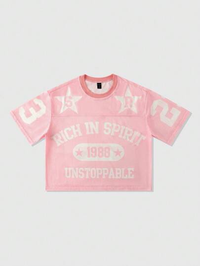 Street Life Camiseta deportiva transpirable de malla para hombres