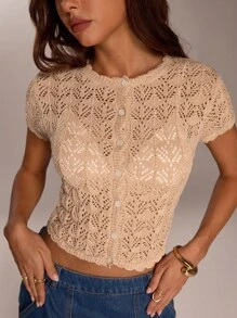 Avantive Summer Women Prom/Formal/Beach/Vacation/Cute/Western Wear/Business Casual/Elegant/Birthday/Going Out/Club/Office/Festival/Rave/Work/Classy/Country Concert/Brunch/Old Money/Airport/Modest/Church/Fairycore/Coquette/Tea Party/Y2k/Streetwear/2000s/Disco/Spring Break/Graduation/Wedding Guest/Cocktail/Vintage/Resort/Fitted Top - Apricot - View 3