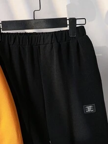 2pcs/Set Teenager Boys' Casual Long Sleeve Outfit Chic Outfits For Autumn/Winter Fall