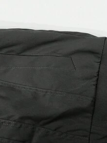 Manfinity Homme Men Casual Multi-Pocket Cargo Jacket & Pants Set Men 2 Piece Set Black Motorcycle Clothes Men Men 2 Piece Set Man 2 Piece Set Sport Men Cargo Set, Fall - Black - View 4