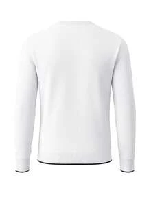 Hugo Boss 男士圆领长袖休闲百搭T恤 - 100 白色 - 查看 5