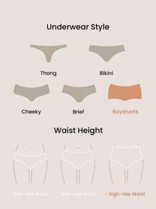 LUVLETTE 2 paquetes de pantaletas tipo short de tiro alto con encaje de TENCEL™ Modal, ropa interior femenina - Imprescindibles cómodos