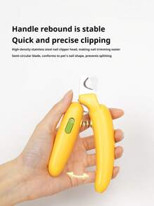 PETSIN 1 Piece Gravity Push Clipper, Cat, Dog, Small Pet Nail Clippers, Adjustable Round Hole Clip, Dog Nail Grinder, Catail Clipper, Pet Nail Clipper, Newbie Special Small Blind Clip, Pet Supplies