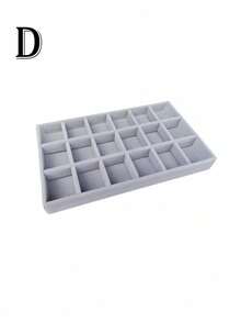 1/4/5PCS Jewelry Display Tray, Stackable Drawer Jewelry Storage Box, Velvet Grid Jewelry Organizer Tray, Multi-Purpose Jewelry Box For Rings, Earrings And Necklaces, Large Capacity Drawers For Easy Classification And Space-Saving Back To School