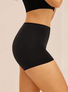 LUVLETTE 2条装超细纱高弹无缝基本款男式短裤女士内衣内裤套装-全黑