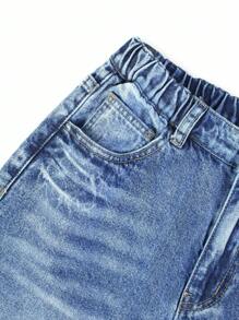 Teen Girls'2025 Autumn&Winter NEW Jeans Retro American Vintage Multi-Pocket Niche Design High Street Vibe Loose Heavyweight Washed Boyfriend Jeans, 2025 New Collection, Suitable For Daily Wear Long Everyday Wide Leg Denim Jeans For Teen Girls In Grey With Stylish Baggy Jeans Y2k 90s Kids Outfit  Casual Versatile Denim Jeans, Autumn/Winter 2025 New Arrival, Suitable For Daily Wear Collegiate Style, Street Fashion, Casual, Retro, Pop, Bohemian Style, Street Style, Basic Versatile Model,  Daily Out