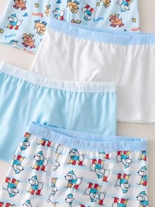 4件装男童可爱狗狗图案舒适内裤 - 彩色 - 查看 6