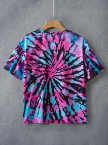 GODZILLAxKONG X SHEIN Tween Boy Monster Graphic Casual Outdoor Round Neck Loose Short Sleeve T-Shirt, Summer