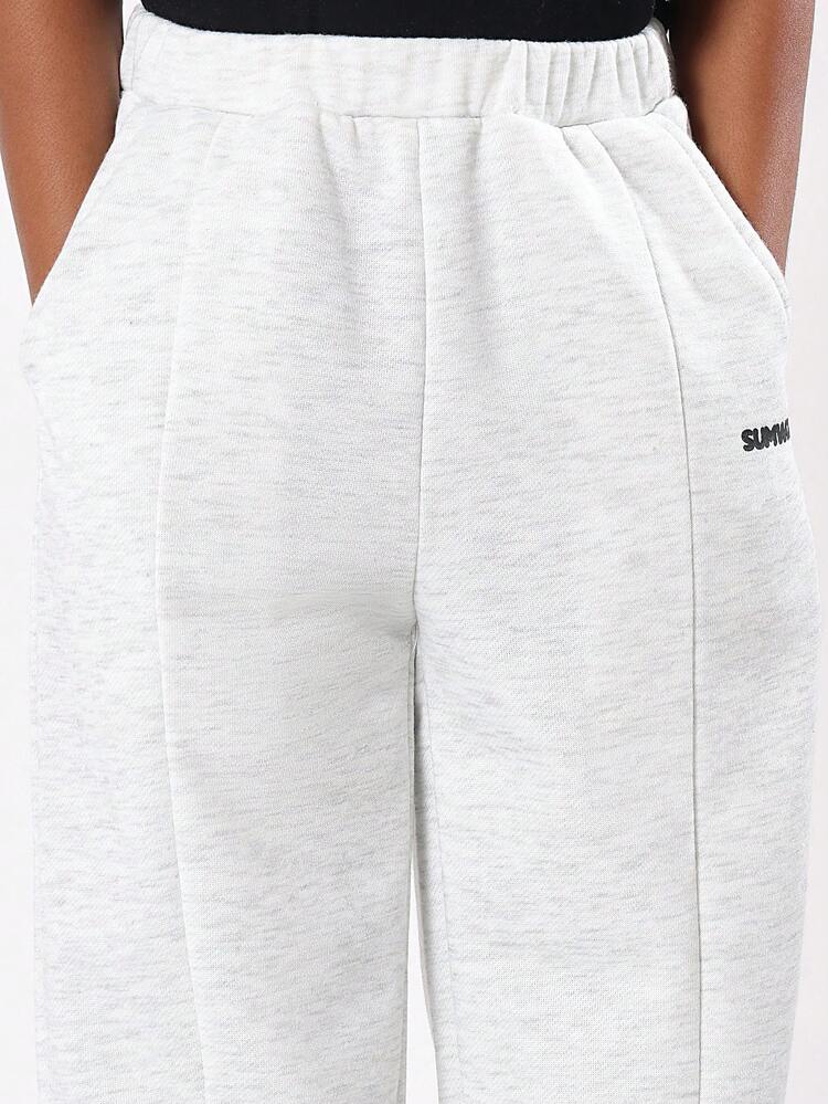 Barrel Seam Joggers With Side Pockets And Elastic Ankles