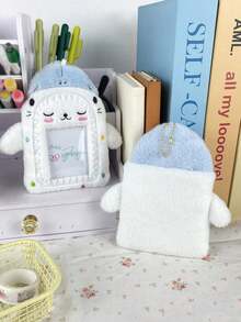SHEIN 1 chiếc [Hộp đựng thẻ dễ thương] Biểu cảm ngộ nghĩnh + Thiết kế tiện dụng! Phụ kiện đa năng cho học sinh, dùng để đựng thẻ xe buýt/thẻ ra vào, quà tặng sưu tầm hoàn hảo cho học sinh dùng hàng ngày! Đồ dùng học tập - Nhiều màu - Xem 14