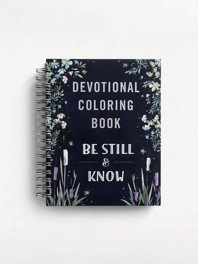 SHEIN Devotional Coloring Book-Be Still & Know-Ncouraging Devotions: Color Your Way Through 75 Inspiring Devotions That Offer Encouragement And Hope. This Is A Perfect Gift For Any Occasion.,Mother's Day,Mom's Gift,Back To School,School Supplies