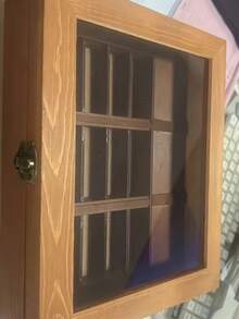 SHEIN Wooden Miniature Bookshelf Display-Decorative Collectible Figurines For Various Room Types,Handcrafted,Anxiety-Relief Knick-Knack,Indoor Use,No Electricity Required - Multicolor - View 8