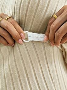 SHEIN 秋装、秋季服装、孕妇装 秋季服装 孕妇装 2 件套 孕妇休闲纯色罗纹上衣和可调节腰部裤子套装 罗纹两件套 女式两件套 舒适两件套 女式两件套 休闲两件套 女式两件套 休闲两件套 女式两件套 - 杏色 - 查看 4