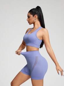 Innovista Seamless Workout Sets Sports High Support Quick Dry Daily Athleisure Yoga HIIT Training Office To Gym Tights Activewear Fall Clothes Bra UV Protection Legging Pants Comfort Movement Functional Mesh Breathable Tummy Control Compression Figure-Flattering Cardio Running Outdoor Exercise Healthy TT Viral IG Reel Ready FYP INSTA OOTD Purple Working Mom Fitness Utilitarian Chic, Ultra Seamless, Pastel Colors