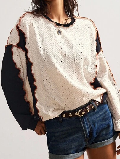 Bohemela 大码女式休闲宽松长袖上衣