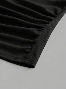 Slaydiva Set de 3 camisetas de tirantes acanaladas de cuello en U profundo, básicas y casuales, en color negro y blanco, para mujer