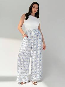 Auralis Plus-Size Ladies Loose Casual Pants, Beach Resort Style Pants, Fall Casual Pants,Back To School Vacation Women's Fall Beach